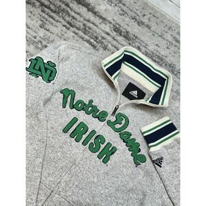Adidas Notre Dame‎ Fighting Irish Full Zip Sweater Jacket Knit Mens Size Small